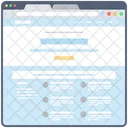 Blog Web Wireframe Web Web Design Icon