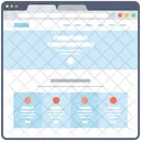 Blog Web Wireframe Web Web Design Icon