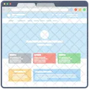Blog Web Wireframe Web Web Design Icon