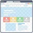 Blog Web Wireframe Web Web Design Icon