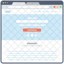 Blog Web Wireframe Web Web Design Icon