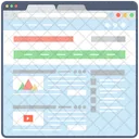 Blog Web Wireframe Web Web Design Icon