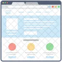 Blog Web Wireframe Web Web Design Icon