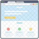 Blog Web Wireframe Web Web Design Icon