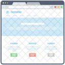 Blog Web Wireframe Web Web Design Icon