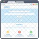 Blog Web Wireframe Web Web Design Icon