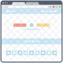 Blog Web Wireframe Web Web Design Icon