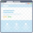 Blog Web Wireframe Web Web Design Icon