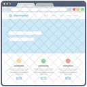 Blog Web Wireframe Web Web Design Icon