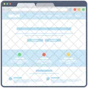 Blog Web Wireframe Web Web Design Icon