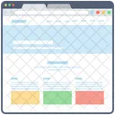 Blog Web Wireframe Web Web Design Icon