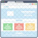 Blog Web Wireframe Web Web Design Icon