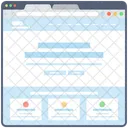 Blog Web Wireframe Web Web Design Icon