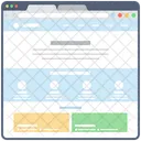 Blog Web Wireframe Web Web Design Icon