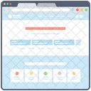 Blog Web Wireframe Web Web Design Icon