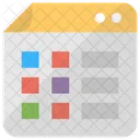 Web Layout Modello Icon