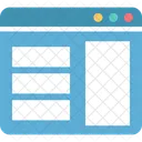 Modello Web Layout Web Pagina Web Icon