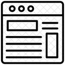 Modello Web Progettazione Sito Web Modello Sito Icon