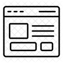 Layout Layout Web Wireframe Ícone