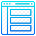 Site Layout Navegador Ícone