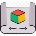 Cubo Cubo D Forma D Icono