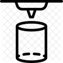 Modelo de cilindro de impressão 3 D  Ícone