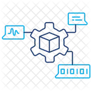 Modelo De Linguagem Ai Processamento De Linguagem Natural Geracao De Texto Ícone