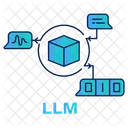 Modelo De Linguagem Ai Processamento De Linguagem Natural Geracao De Texto Ícone