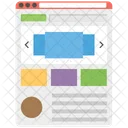 Site Layout Modelo Icon