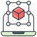 Medicao De Modelo Cubo 3 D Forma 3 D Ícone