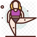 Modelo Plus Ejercicio Yoga Icono