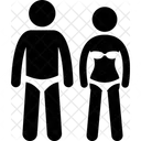 Models Couple Summer Wear Icon