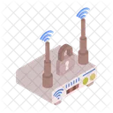 Secured Networking Communication Icon