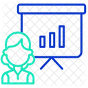 Analysediagramm Moderator Prasentation Symbol