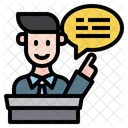 Moderator Chat Prasentation Symbol