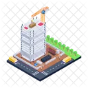 Modern Construction Construction Site Construction Area Icon