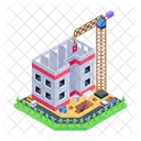 Modern Construction Construction Site Construction Area Icon