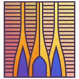 Modern Curve Building  Icon