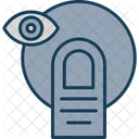 Modern Eye Vision Touch Icon