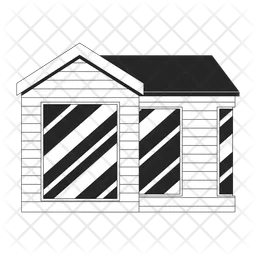 Modern farm building  Icon