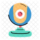 Modern hand drawn icon of web camera  Icon