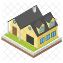 City Home Urban Home Villa Icon