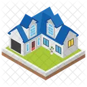 City Home Urban Home Villa Icon