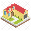 City Home Urban Home Villa Icon