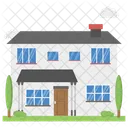 City Home Urban Home Villa Icon