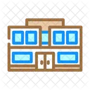 Modern School Building Icon