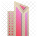 Modern Triangle Building  Icon