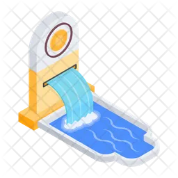 Modern Waterfall  Icon