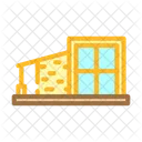 Modern Minimalistisch Holz Symbol
