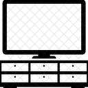 Modern Fernseher Schrank Symbol